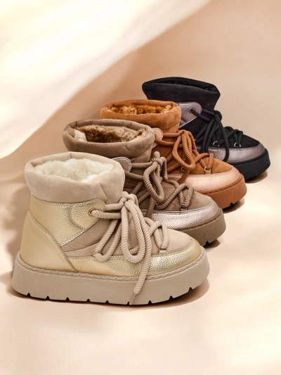 Bottes de neige à lacets pour femmes Royalfashion Iniuc