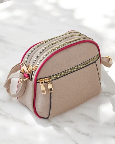 Royalfashion Petite pochette ovale pour femmes en cuir éco-responsable