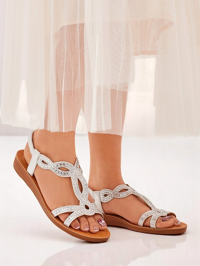 Sandales femme Royalfashion Lola Grace avec brides décoratives