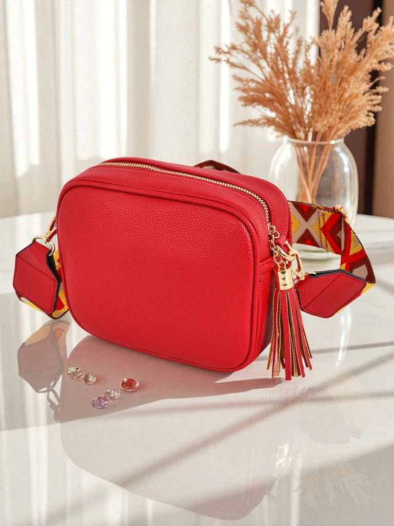 Royalfashion Petit sac à main pour femme en cuir écologique avec bandoulière colorée Kovi Lace