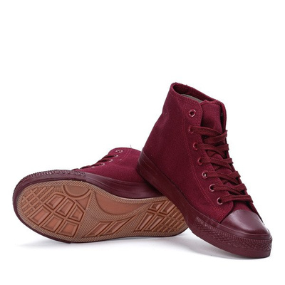 Sneakers classiques bordeaux Laurette - Chaussures 1