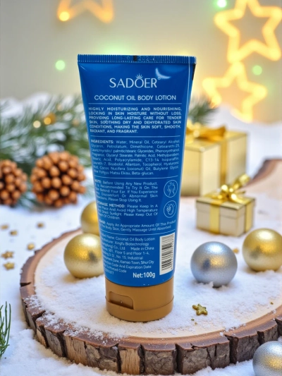 Sadoer Baume corporel de Noël à l'huile de coco