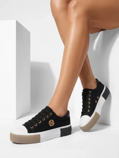 Baskets Aurelio Canvas femme noires