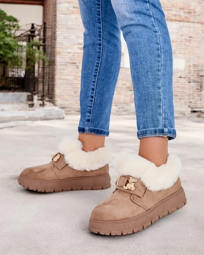 Royalfashion Bottes courtes pour femmes a'la bottes de neige Dobis