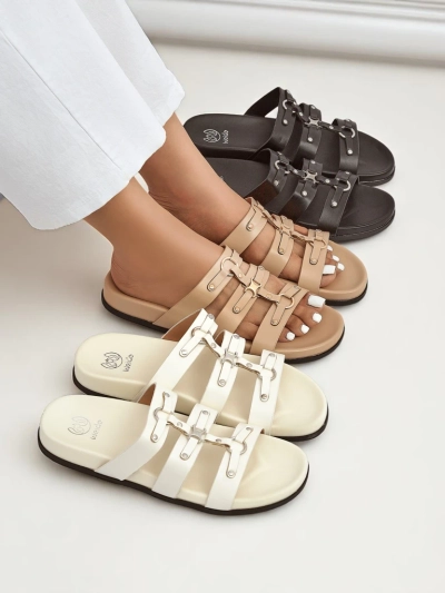 Royalfashion Claquettes pour femmes de style romain Roma