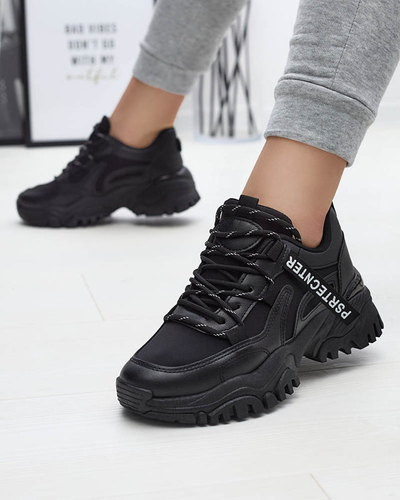 Chaussures de sport noires pour femmes Evilpo- Footwear