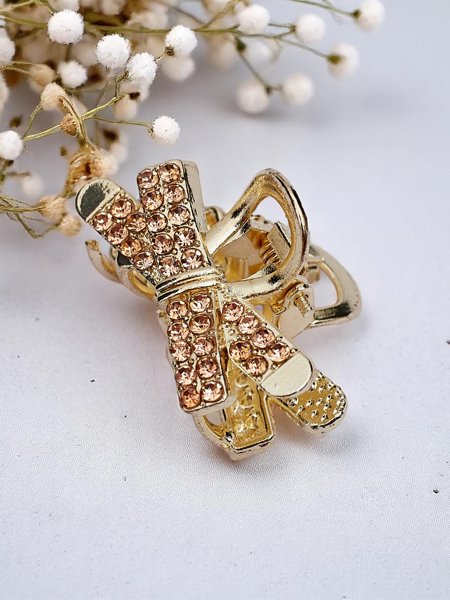 Royalfashion Barrette avec Strass Barrette Dorée