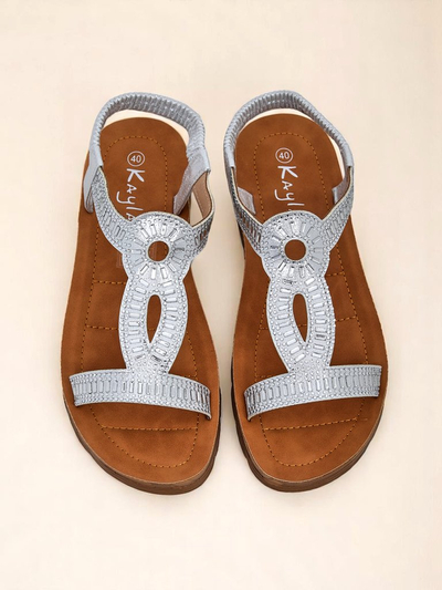 Sandales Royalfashion pour femmes avec brides décoratives Ava Shine