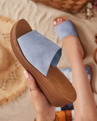 Royalfashion Tongs à talon bas Saffil pour femme
