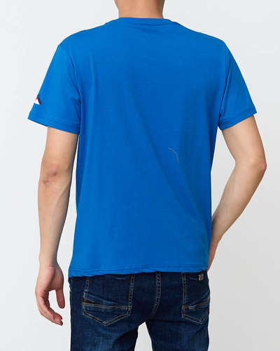 T-shirt imprimé homme bleu clair - Vêtements