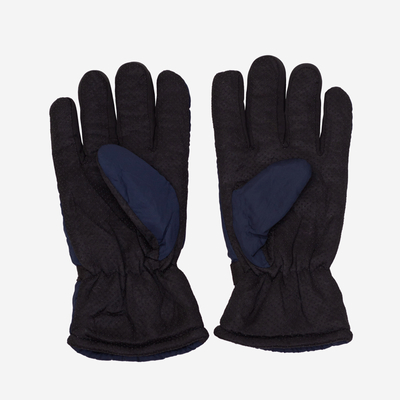 Gants pour homme isolés bleu marine avec réglage du poignet - Accessoires