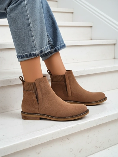 Bottines Chelsea pour femmes en éco-daim Veysi
