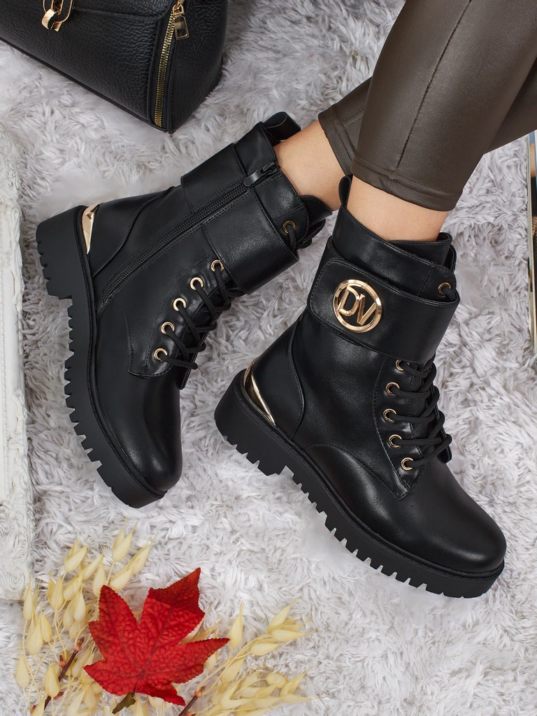 Bottines worker pour femmes avec décorations Lorice