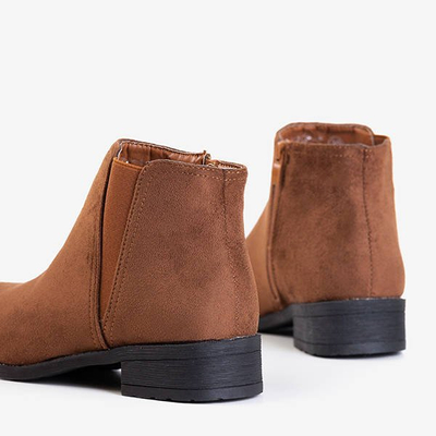 Boots femme marron foncé a'la Chelsea boots Achlum - Chaussures