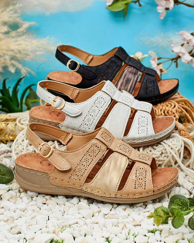 Royalfashion Sandales pour femmes avec dessus Limmin