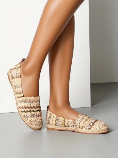 Royalfashion Espadrilles tissées pour femmes Asadaca