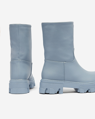 Bottines bleues à enfiler pour femme avec isolation Mekira - Footwear