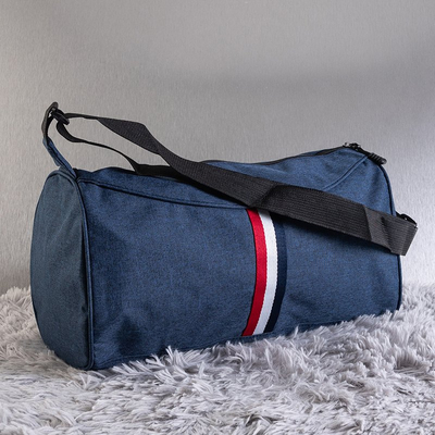 Sac de sport unisexe bleu marine avec bande - Sacs à main