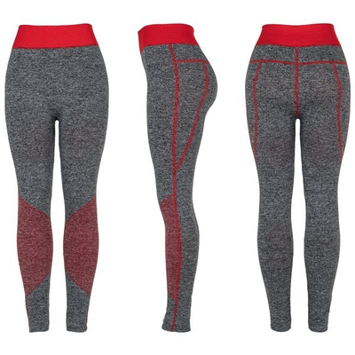 Guêtres grises avec inserts rouges - Pantalon 1