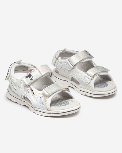 Sandales blanches pour enfants avec patchs Berigi - Footwear