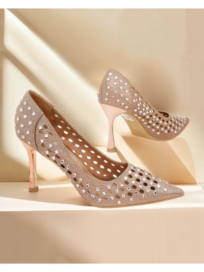 Chaussures à talon haut perforées Royalfashion pour femmes Ecatte