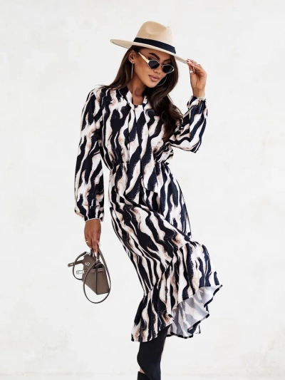 Robe midi Royalfashion femme avec motif