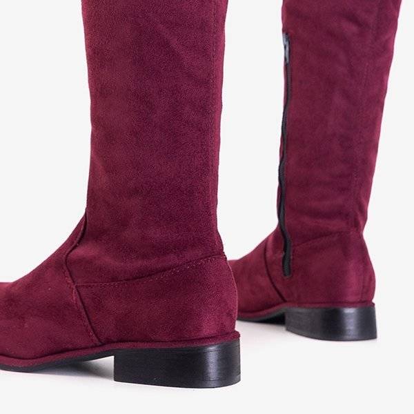 OUTLET Bottes bordeaux pour femmes Ena - Footwear