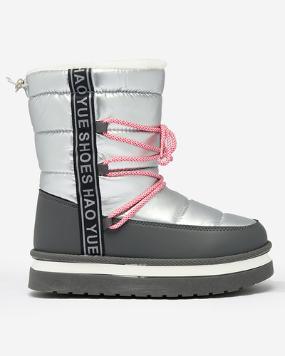 Royalfashion Bottes de neige pour femmes Silver Gepanden