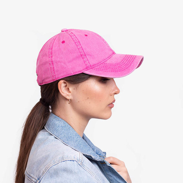 Casquette denim fuchsia femme - Accessoires