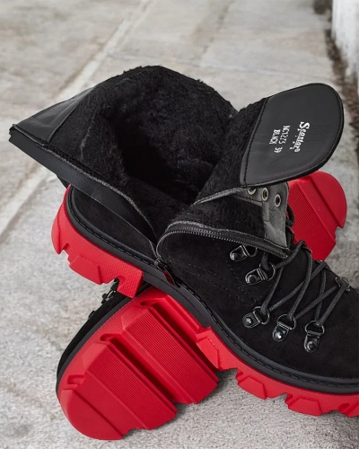 Royalfashion Bottes à lacets pour femmes Xorri