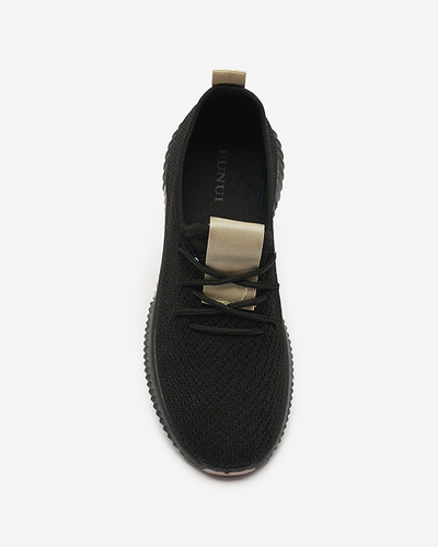 Chaussures de sport noires pour femmes avec semelles intérieures marron Keteti - Chaussures