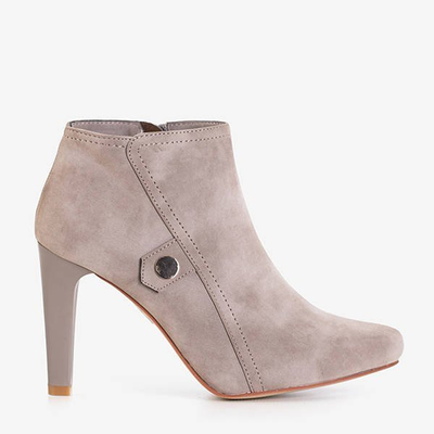 OUTLET Bottes femme grises à talon haut Lotega - Footwear