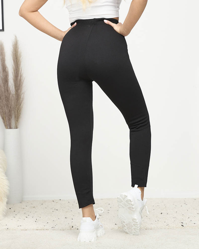 Legging noir classique pour femme avec isolation GRANDE TAILLE - Vêtements