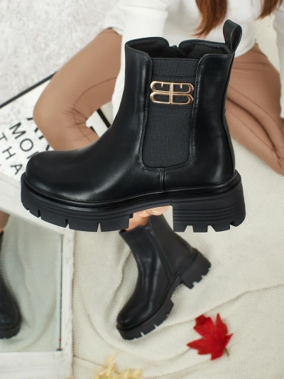 Bottines pour femmes en cuir écologique Fravine