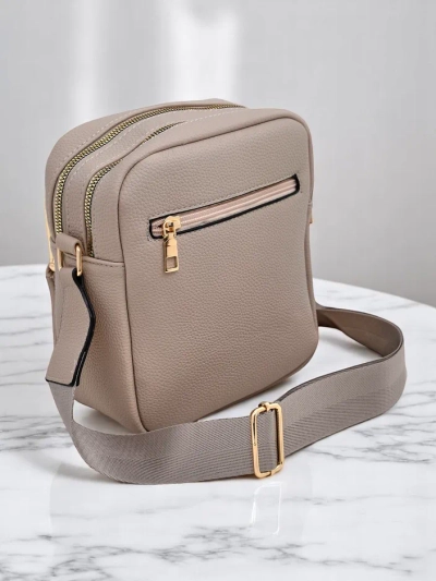 Sac à main carré pour femmes, en éco-cuir, de petite taille, avec 2 compartiments