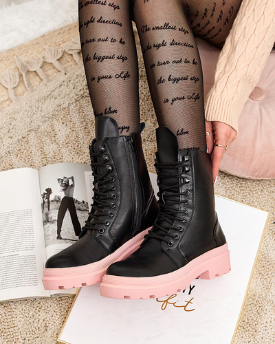 Royalfashion Bottes bagger pour femmes en cuir écologique Vederme