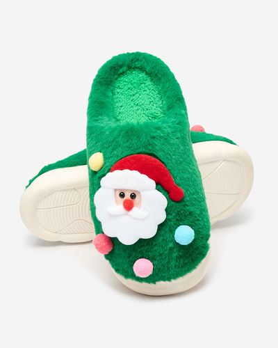 Royalfashion Chaussons de Noël pour femme en vert Fertemse