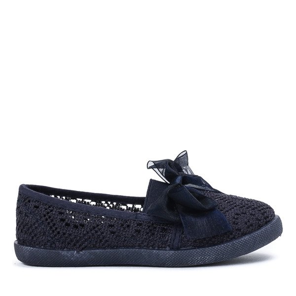 Sneakers fille bleu marine avec noeud Sugar Bomb - Chaussures 1