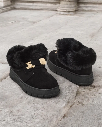 Royalfashion Bottes courtes pour femmes a'la bottes de neige Dobis