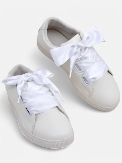 Baskets en éco-cuir pour femmes Royalfashion avec lacets décoratifs Etti