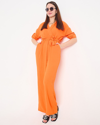 Combinaison longue femme orange - Vêtements