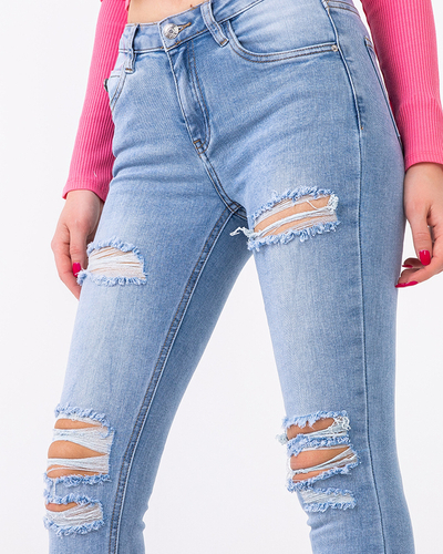 Jean skinny femme bleu clair - Vêtements