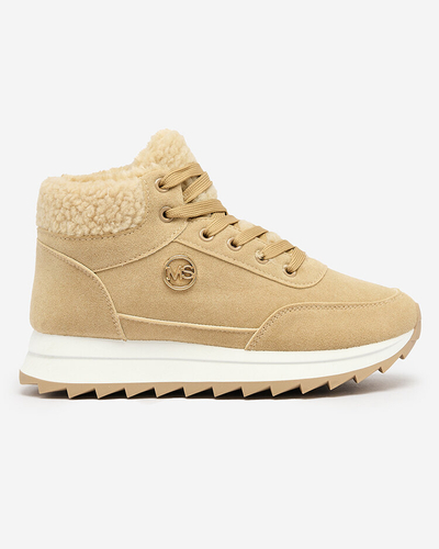 Royalfashion Chaussures de sport isolées pour femme en marron clair Cerrto