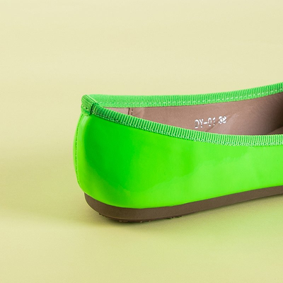 Ballerines Femme Suzzi Laque Vert Fluo - Chaussures