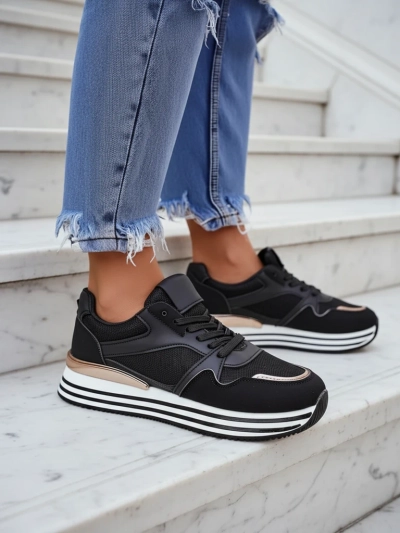 Royalfashion Baskets de sport plateforme pour femmes Erixo