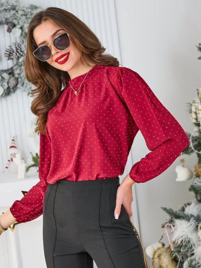 Royalfashion Chemise Femme avec strass
