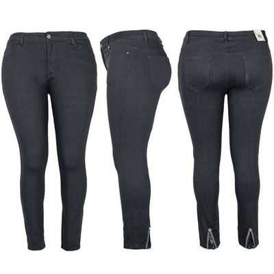 Jean en graphite avec taille haute PLUS SIZE - Pantalon 1