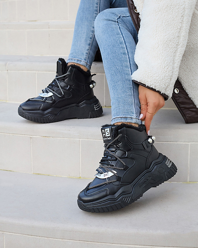 Baskets noires avec isolation Pommie - Chaussures