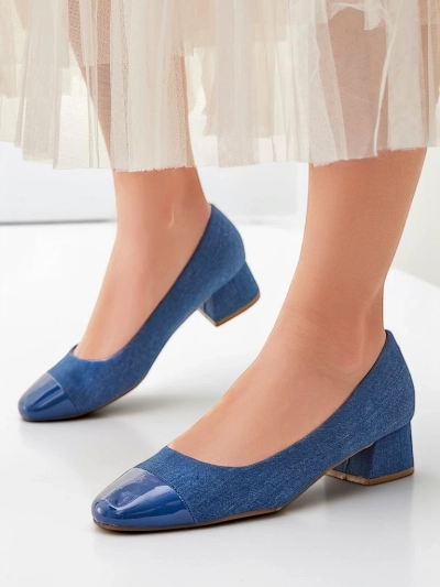 Royalfashion Escarpins à petit talon pour femmes Penolle
