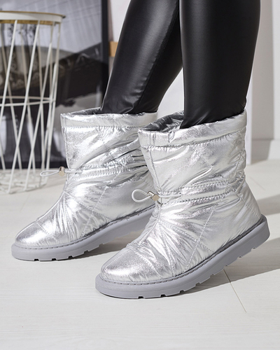 Silver bottes isolées pour femmes a'la bottes de neige Kaliolen - Footwear